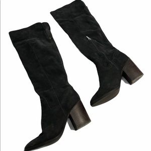 Steve Madden Suede Gray Knee High Boots 9.5